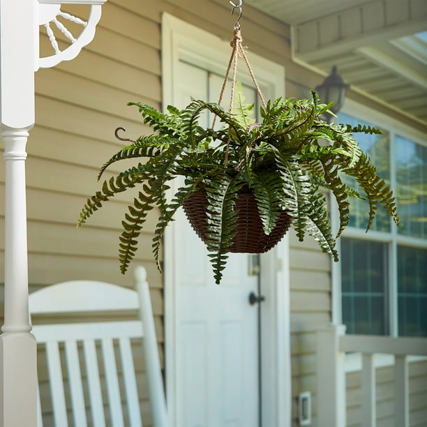 Boston Fern Bush Silk Plant Fake Greenery Imitation Artificial Decor Hanging Boston Fern Bush Silk Plant Fake Greenery Imitation Artificial Decor Hanging